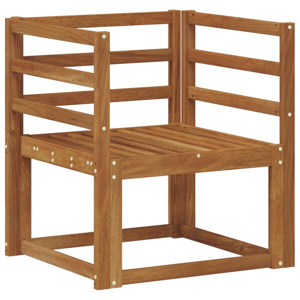 vidaXL Divano da esterno Legno di Acacia Massello Naturale