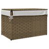 vidaXL Cesto Portabiancheria con Coperchio 55,5x35x34 cm Polyrattan