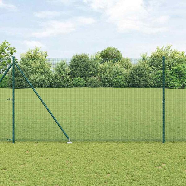 vidaXL Palo della recinzione Verde 10 x 1,5 m (rete 12 x 12 mm)