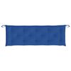 vidaXL Cuscino per Panca Giardino Blu Reale 150x50x7 cm Tessuto Oxford