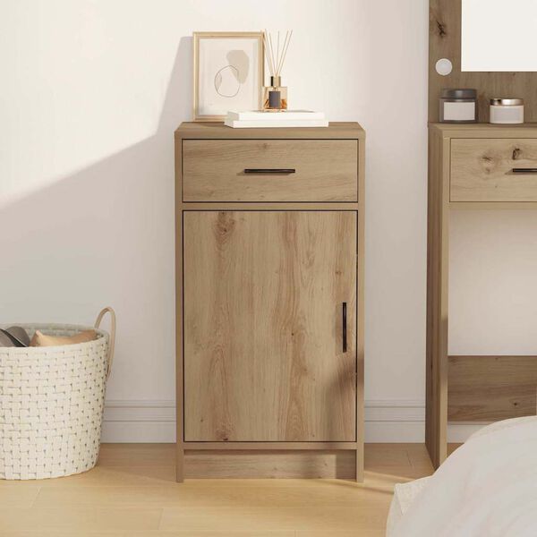 vidaXL Credenza Rovere artigianale 40 x 40.5 x 75 cm Legno multistrato