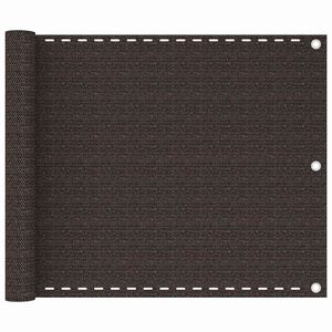 vidaXL Paravento da Balcone Marrone 75x300 cm in HDPE