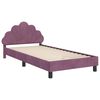 vidaXL Struttura letto bambini con testata Viola 80 x 200 cm Velluto