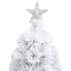 vidaXL Albero Natale Preilluminato Bianco 150 cm in Fibra Ottica