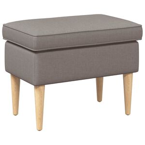 vidaXL Poggiapiedi Tortora 55 x 35 x 41 cm