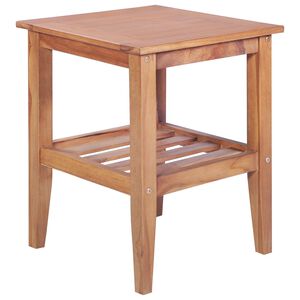 vidaXL Tavolino da Salotto 40x40x50 cm Quadrato Legno Massello di Teak