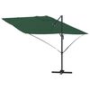 vidaXL Parasol Roma a braccio Verde e Nero 352 x 251 x 260 cm