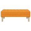 vidaXL panchina con cuscino Giallo Scuro 113 x 57 x 39 cm Tessuto