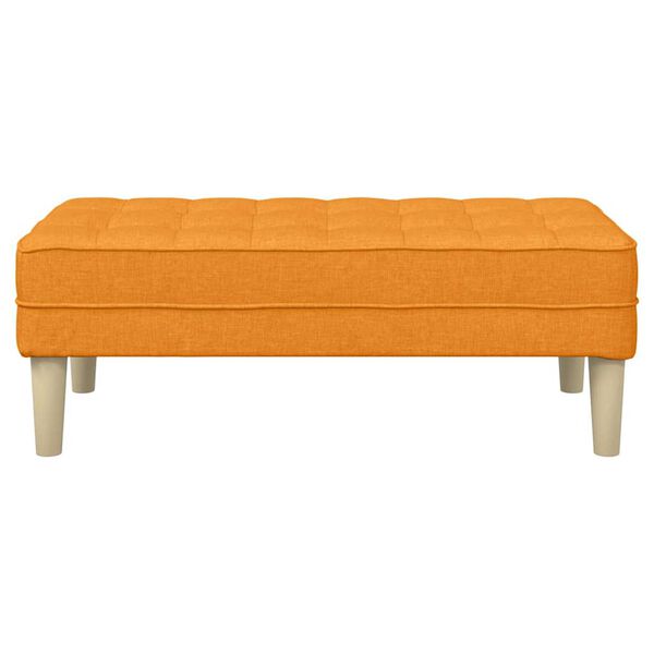 vidaXL panchina con cuscino Giallo Scuro 113 x 57 x 39 cm Tessuto