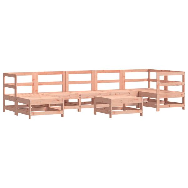 vidaXL Set Divani Giardino 8 pz con Cuscini Legno Massello di Douglas