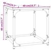 vidaXL Tavolino Rovere Sonoma 40x40x40 cm in Legno Multistrato