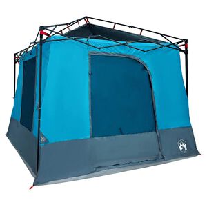 vidaXL Tenda interna 6 persona Blu taffet&agrave;