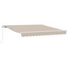 vidaXL Tenda da Sole Beige 3 x 2,5 m Poliestere e metallo
