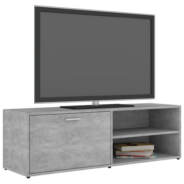 vidaXL Mobile Porta TV Grigio Cemento 120x34x37cm in Legno Multistrato