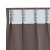 vidaXL Tende Blackout con Anelli 2 pcs Marrone Scuro 140 x 140 cm