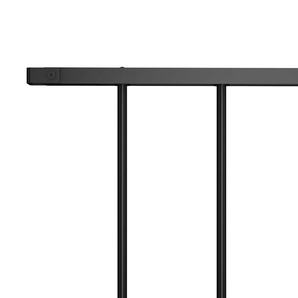 vidaXL Pannello di recinzione in acciaio verniciato a polvere 1,7x1 m nero