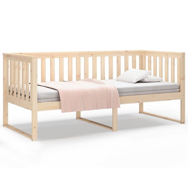 vidaXL Dormeuse senza Materasso 90x200 cm in Legno Massello di Pino