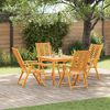 vidaXL Sedia da Giardino 4 pcs Marrone 57 x 72 x 109 cm