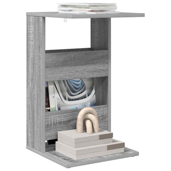 vidaXL Tavolo laterale Grigio Sonoma 40 x 35 x 60,5 cm