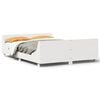 vidaXL Letto senza Materasso Bianco 140x200 cm Legno Massello di Pino