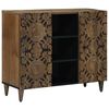 vidaXL Credenza Marrone 90 x 33,5 x 75 cm Legno di mango massello