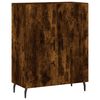 vidaXL Credenza Rovere Fumo 69,5x34x180 cm in Legno Multistrato