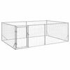 vidaXL Cuccia per cani da esterno con porta 3x2x1 m in acciaio zincato