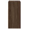 vidaXL Credenza con Luci LED Rovere Marrone 80x35x75 cm