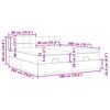 vidaXL Struttura Letto Pouf con Materassi 180x200 cm Velluto
