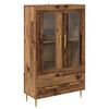 vidaXL Credenza con cassetto Legno vecchio 69,5 x 31 x 115 cm
