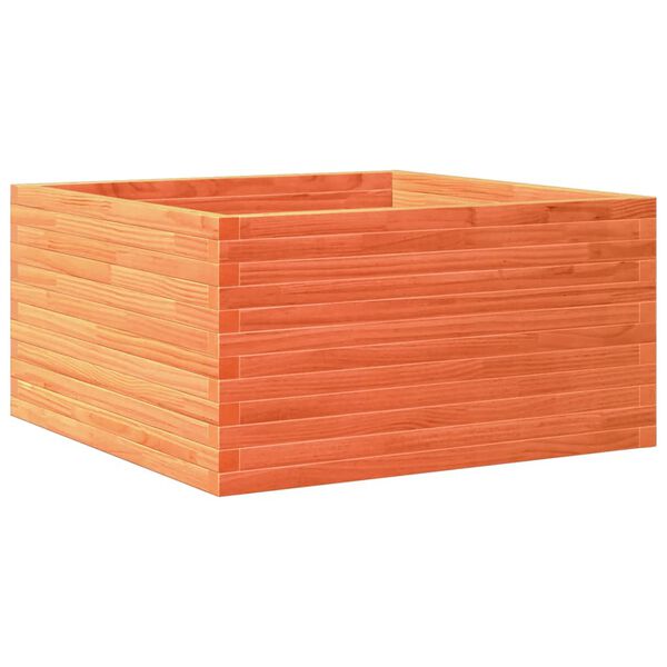 vidaXL Fioriera Giardino Marrone Cera 90x90x46 cm Legno Massello Pino