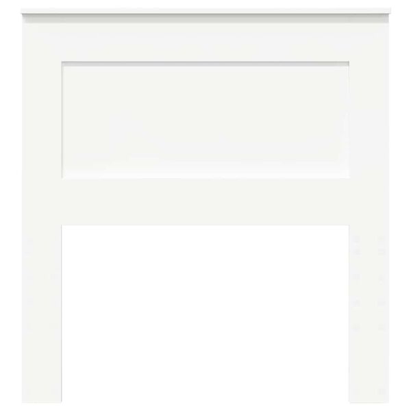 vidaXL Testiera con testiera Bianco 75 cm Legno multistrato