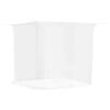 vidaXL Zanzariera per letto 156 maglia 3 pcs Bianco Poliestere