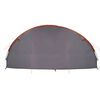 vidaXL Tenda a tunnel con tetto Grigio e arancione 700 x 590 x 215 cm