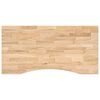 vidaXL Piano Scrivania 100x50x2,5 cm Rovere Massello Non Trattato
