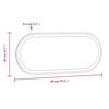 vidaXL Specchio da Bagno LED 90x40 cm Ovale