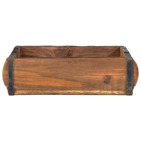 vidaXL Vassoio 4 pcs Marrone 29 x 31 x 10 cm Legno Recuperato Massello