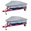 vidaXL Telo per Barca 2 pz Grigio Lunghezza 519-580 cm Larghezza 294cm