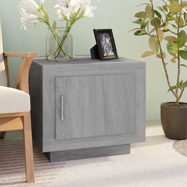 vidaXL Tavolino da Salotto Grigio Sonoma 51x50x45cm Legno Multistrato