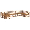 vidaXL Set di divani da esterno 10 pcs Naturale