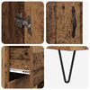 vidaXL Credenza con cassetto 2 pcs Legno vecchio Legno multistrato