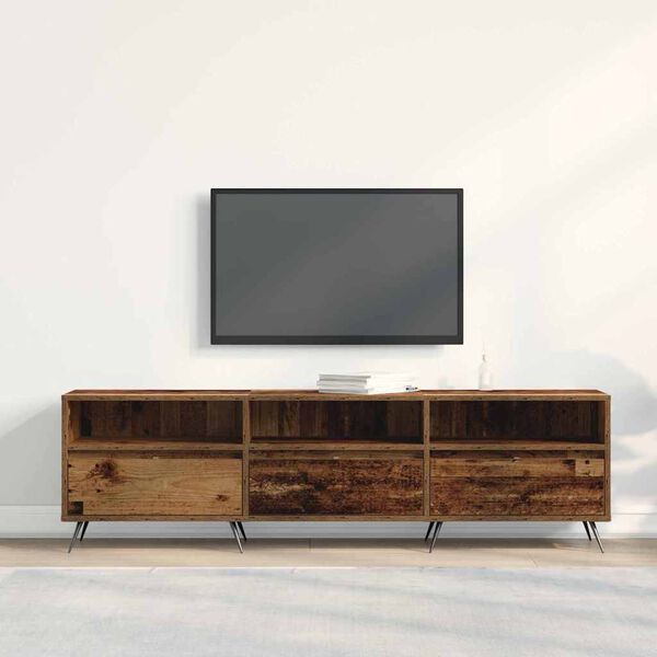 vidaXL Mobile TV Legno vecchio 150 x 30 x 44,5 cm Legno multistrato