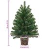 vidaXL Albero di Natale artificiale con 150 LED Verde 95 cm PE e PVC
