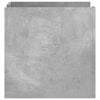 vidaXL Comodino Grigio Cemento 45x50x50 cm in Truciolato