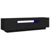 vidaXL Mobile Porta TV con Luci LED Nero 160x35x40 cm