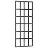 vidaXL Porta Scorrevole in Vetro ESG e Alluminio 76x205 cm Nera