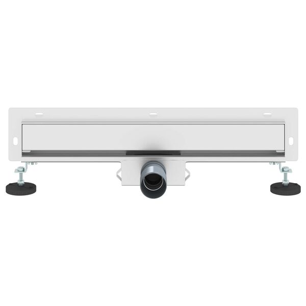 vidaXL Scarico Doccia da Parete Argento 50 cm Acciaio Inox 304