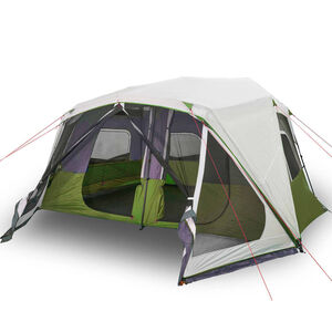 vidaXL Tenda Famiglia con LED 10 Persone Verde Chiaro Rilascio Rapido