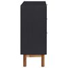 vidaXL Credenza 90x33,5x80 cm in Legno Massello di Acacia e MDF