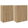 vidaXL Mobiletto a muro 2 pz Rovere artigianale 69,5 x 34 x 90 cm